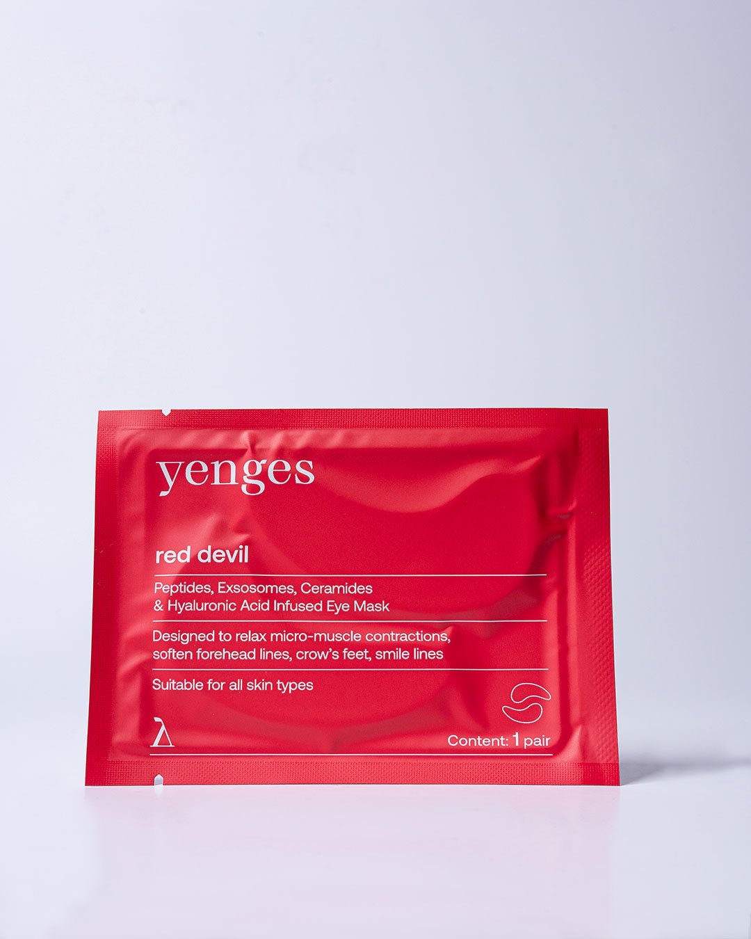 Red Devil 3 бр. пачове за очи с 'Botox' ефект с пептиди, растителни ексозоми, серамиди и хиалуронова киселина | Yenges
