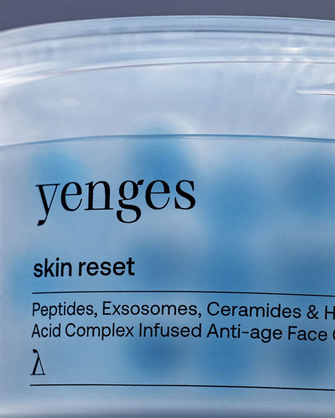 Skin Reset крем за лице с 'botox ефект' с пептиди, серамиди, растителни ексозоми и хиалуронова киселина | Yenges