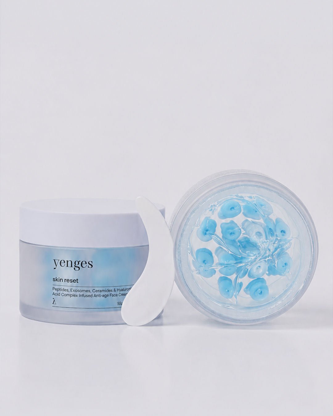 Skin Reset крем за лице с 'botox ефект' с пептиди, серамиди, растителни ексозоми и хиалуронова киселина | Yenges